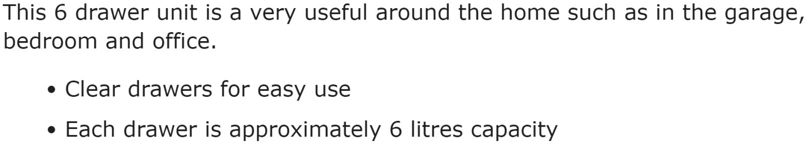 ארוניות מגירות לאחסון WHAM UNI DRAWER SHALLOW TEXT